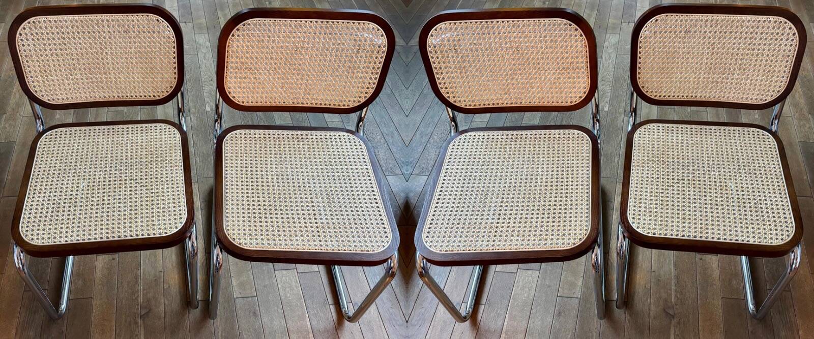 4 dining chairs in rattan Tento