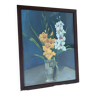 Flower still life oil painting, signed: GRAF 1947