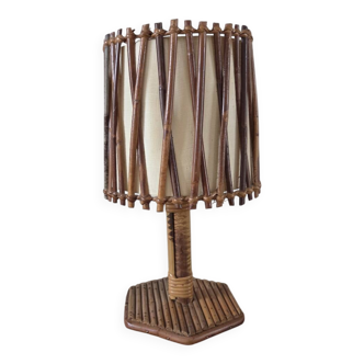 Rattan lamp from the 1950s-60s.