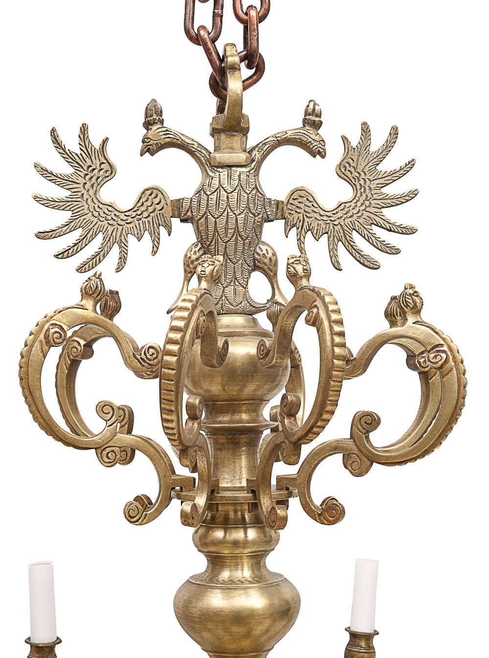 Important Dutch 8-light chandelier