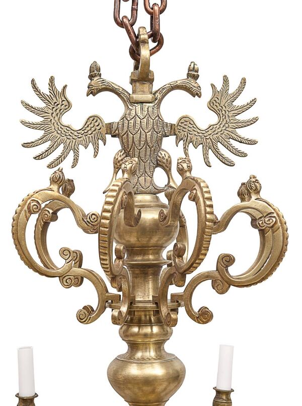 Important lustre Hollandais 8 feux