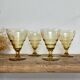 4 verres à vin Art Déco
