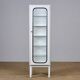 Vintage iron and glass medical cabinet, 1970s