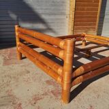 Bamboo rattan bed