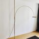 stunning Mid Century Modern brass UNA arc lamp by Florian Schulz
