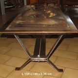 enameled lava coffee table