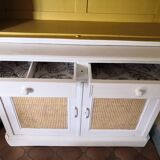 Vintage buffet cupboard restyled cannage