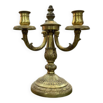 Bougeoir 3 branches en bronze - années 50