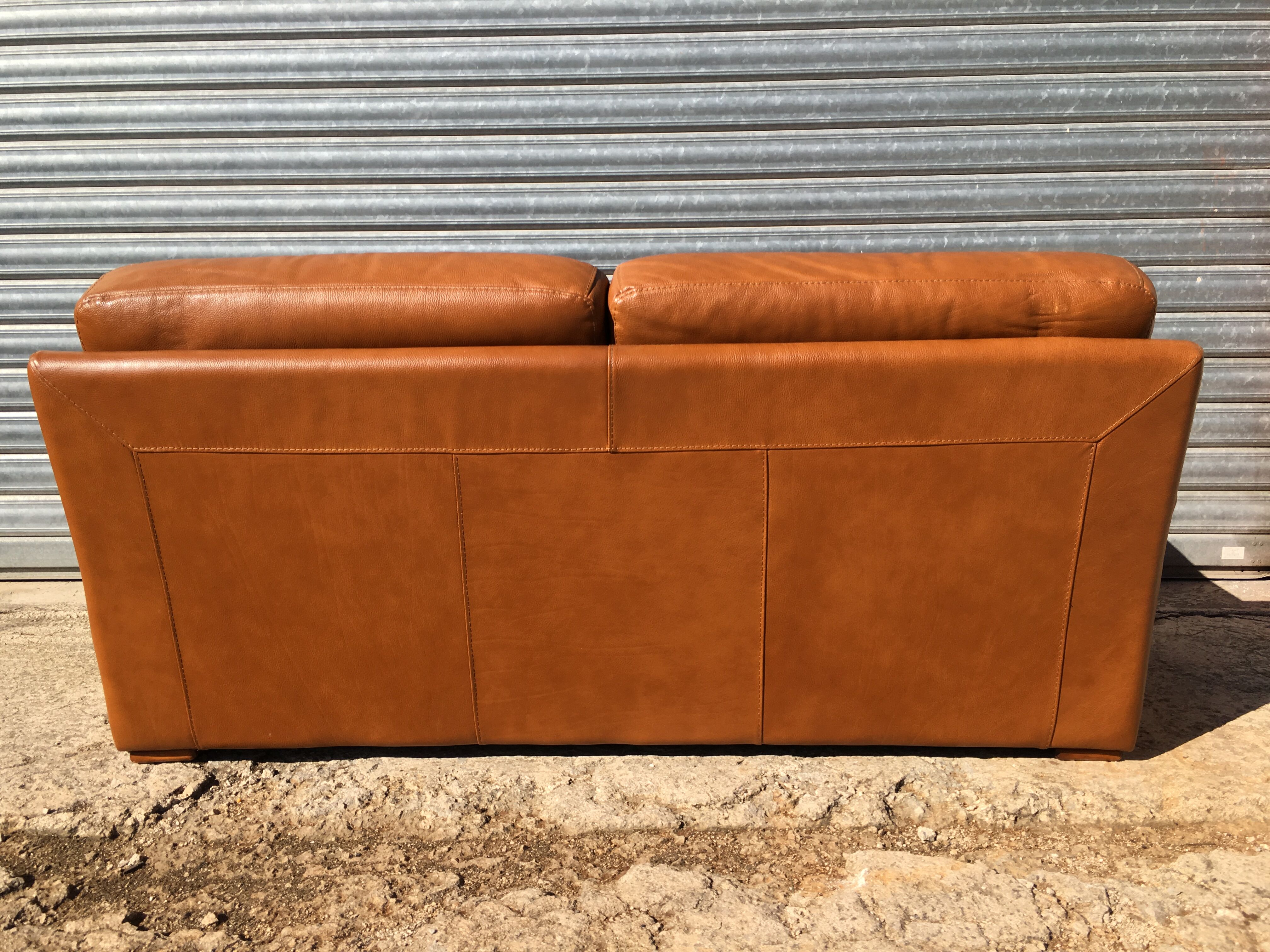 Leather sofa 1980 Burov