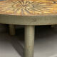 Sun coffee table in lava stone period 1960