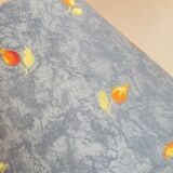 Lampe boule en céramique bleue vintage