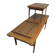 Teak metamorphic coffee tables and tray Johnannes Andesen for Trioh, 1960s