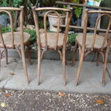 Lot of three old bistro chairs
