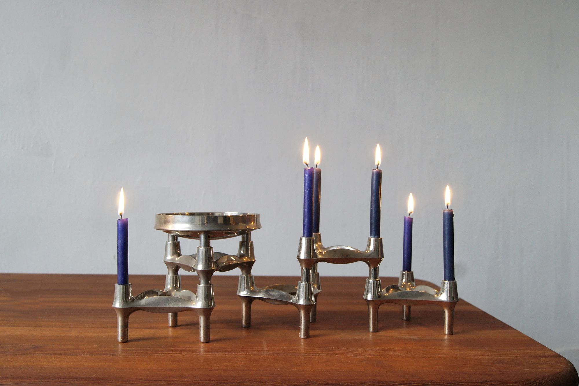 Mid-Century Candleholders by Fritz Nagel & C. Stoff, 1960s, Set of 5