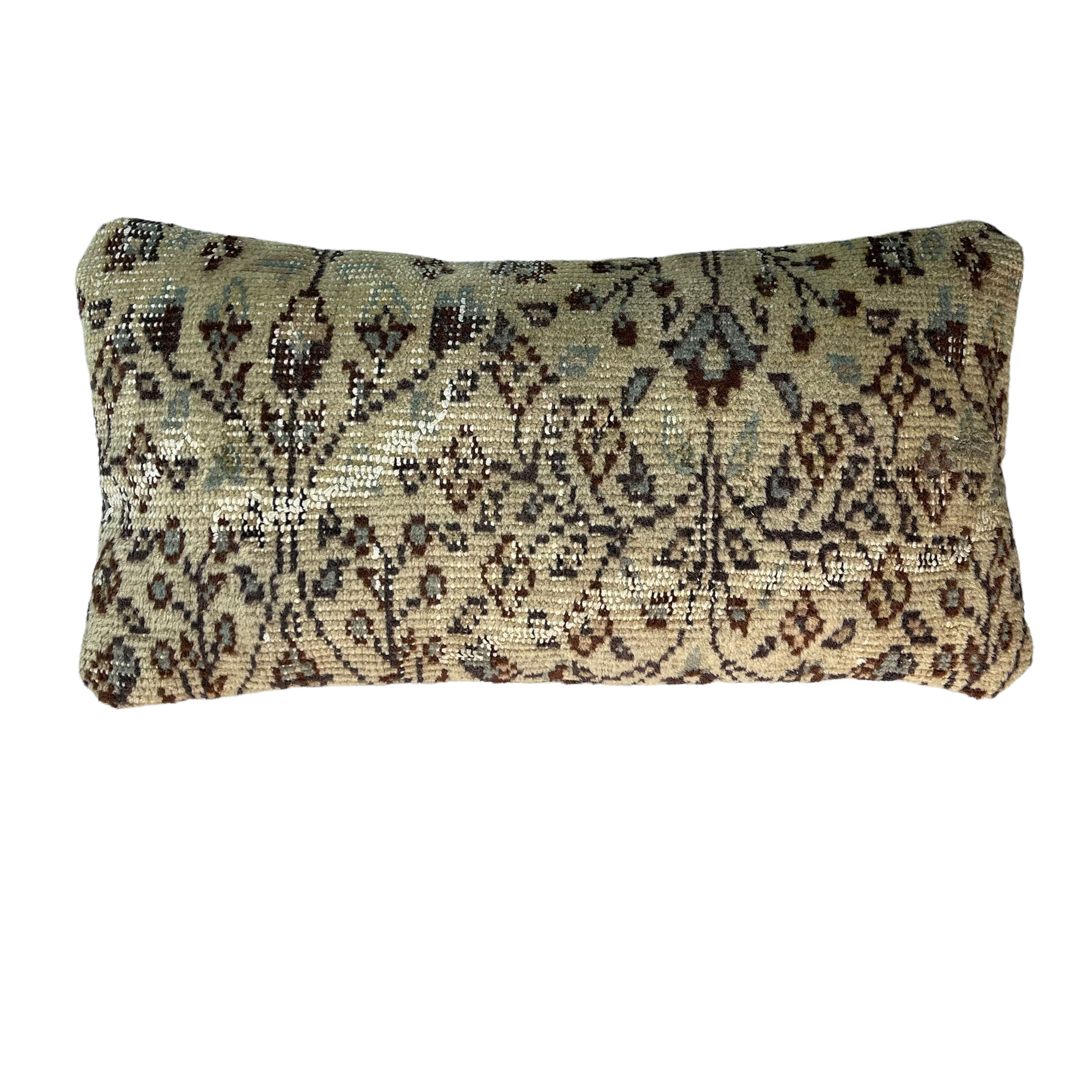 Vintage turkish handmade cushion cover , 30 x 60 cm