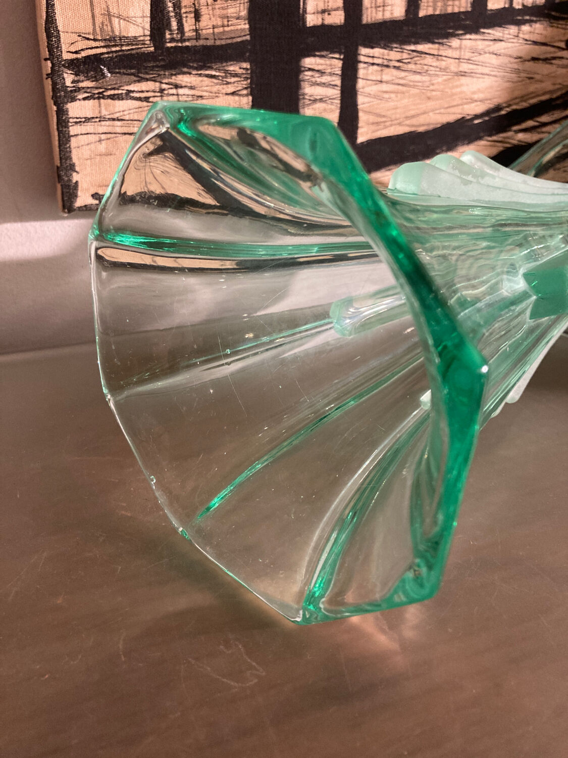 Vase Art Déco en verre