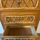 Vintage oak and rattan chest of drawers