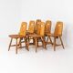 Ensemble de six rares chaises à repas « Pirtti » par Eero Aarnio pour Laukaan Puu