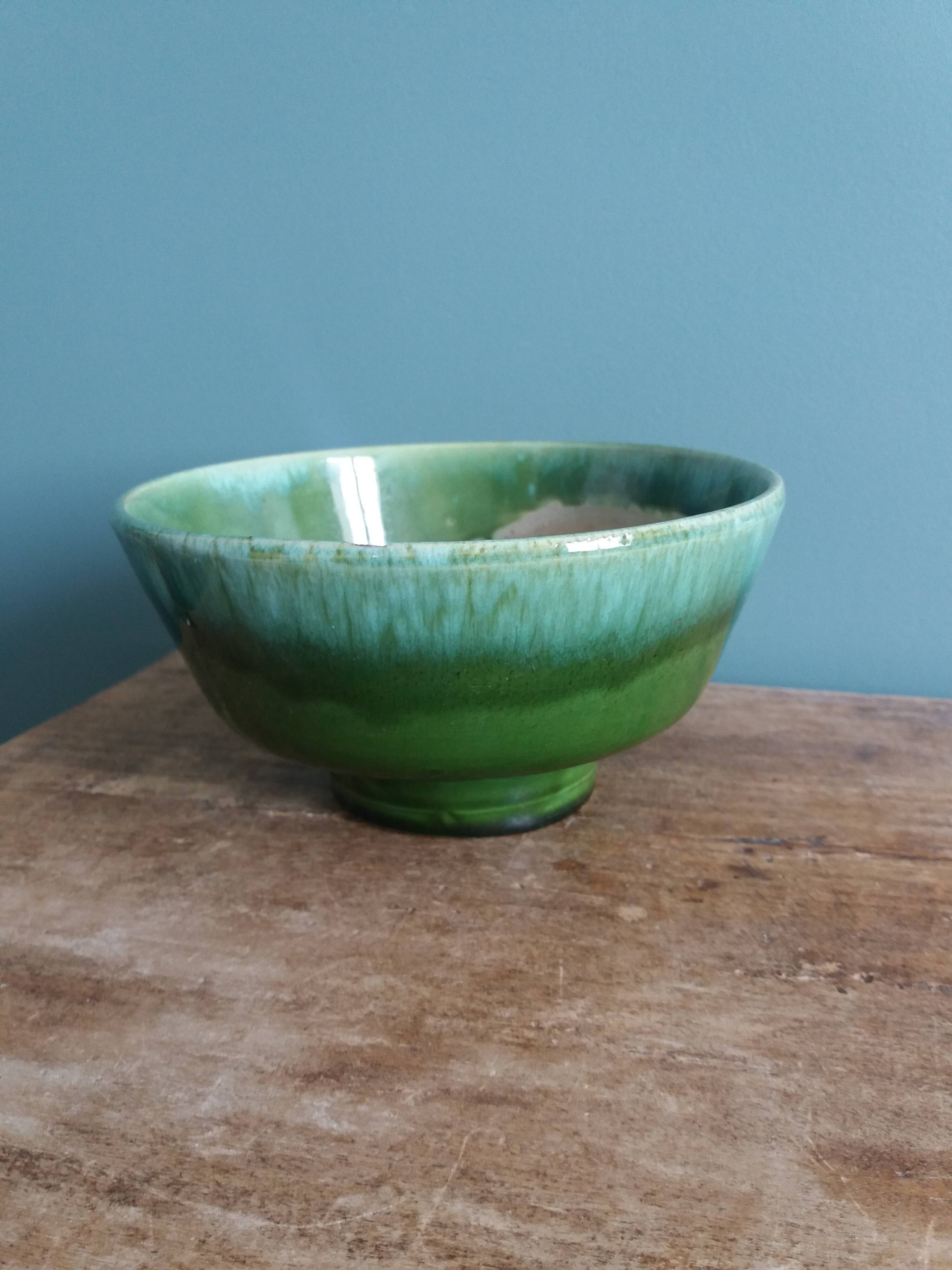 Planter, flower pot in glazed ceramic