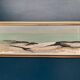 Large Original Swedish Oil on Canvas – 'Coastal Landscape' by Eric Cederberg (1897–1984) – Signed – vintage and framed – 36 × 87 cm (14.2 × 34.3 inches)
