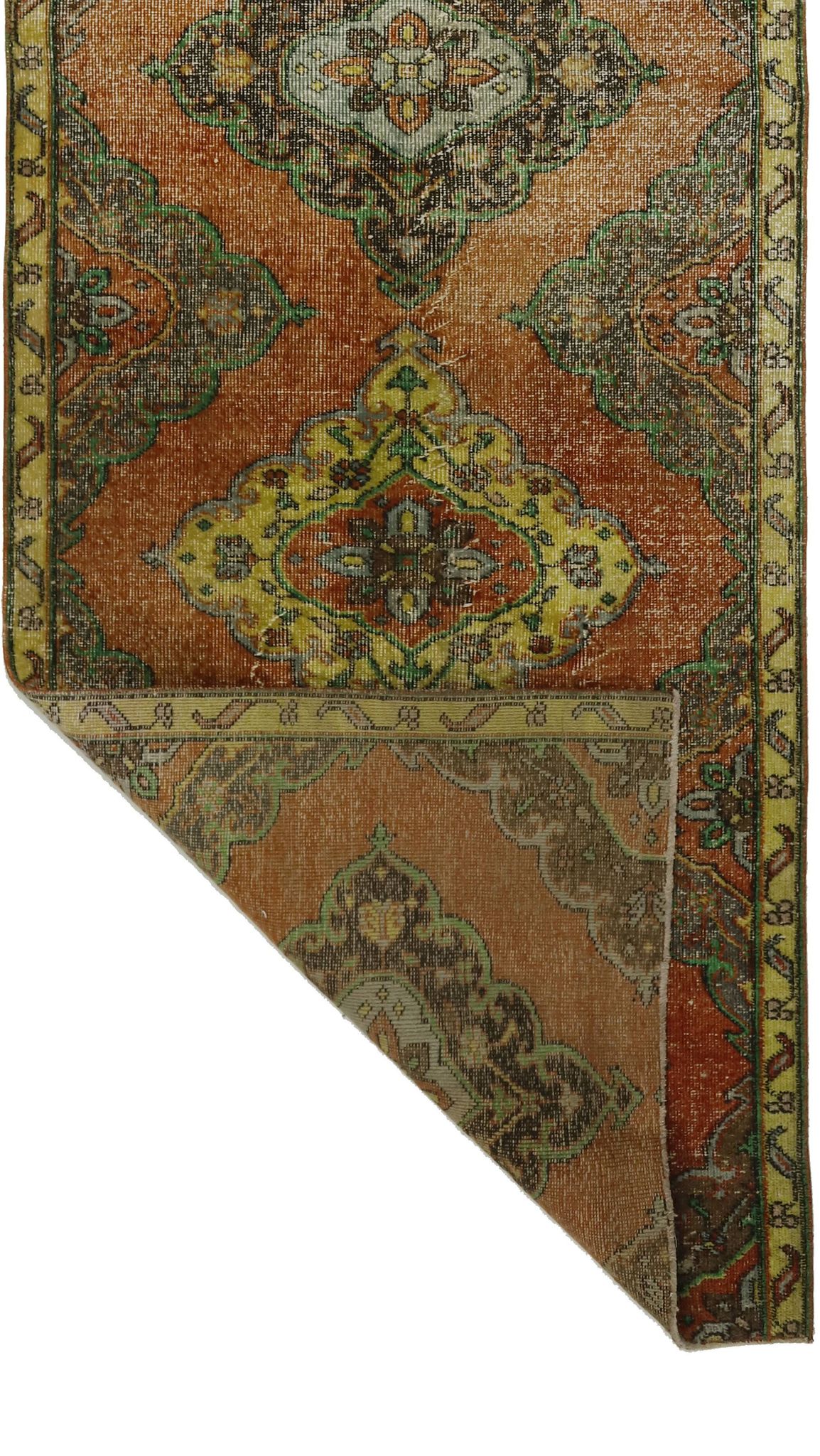 Tapis Anatolien Vintage Fait Main – Années 1950, 270x102 cm