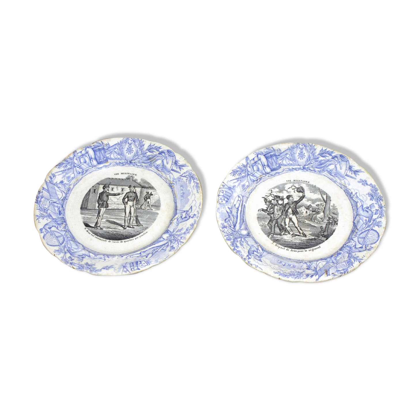 Plates "military life"