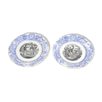 Plates "military life"
