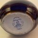 Limoges Pallas blue porcelain vase