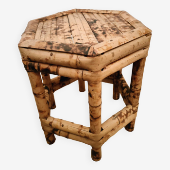 Bamboo side table