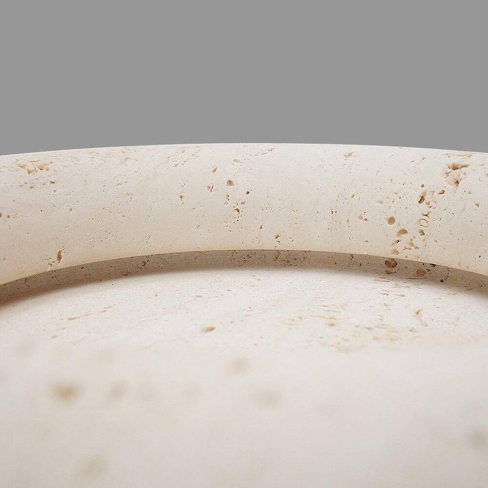 Bol Voltero in travertine by Pier Alessandro Giusti and Egidio Di Rosa for Up & Up, 1970s.