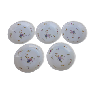 5 coupelles en porcelaine de Chauvigny Diam 13,5 cm