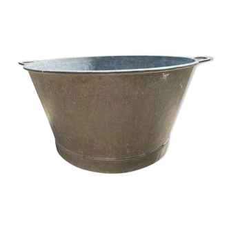 Bassine en zinc ronde