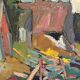 Original Swedish Oil on Panel – "Vid Knabäck, Skåne" by Carl-Axel Schwieler – Signed – Vintage & Framed – 59 × 50 cm (23.2" × 19.7")