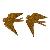 Ceramic swallow set of two