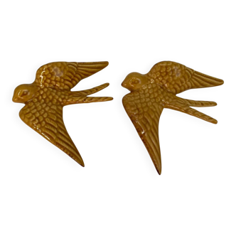 Ceramic swallow set of two