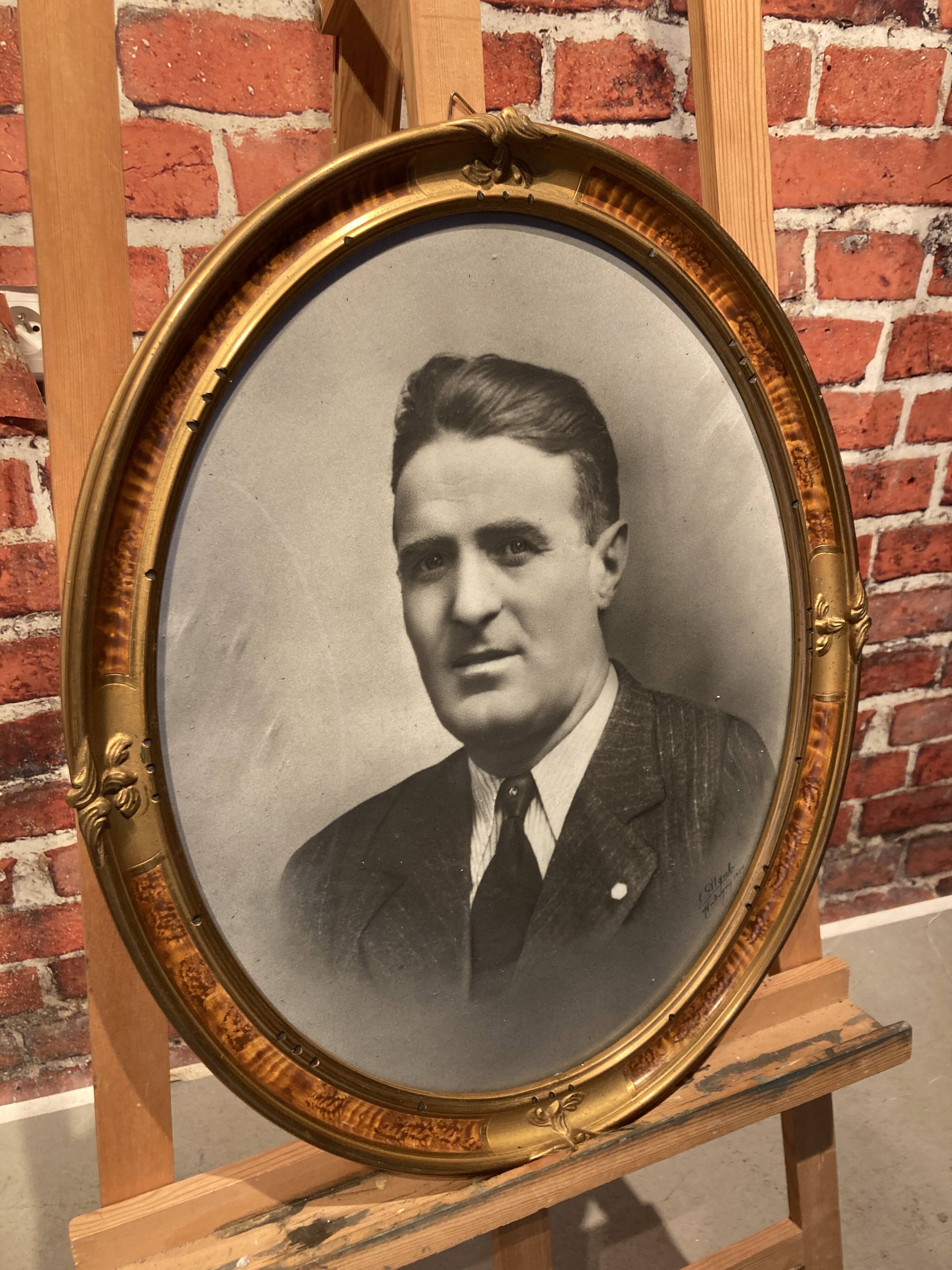 Framed portrait of a man