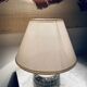 Earthenware lamp, braided fabric cable, 70s