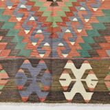 7x10 Geometric Handmade Vintage Rug, 207x311Cm