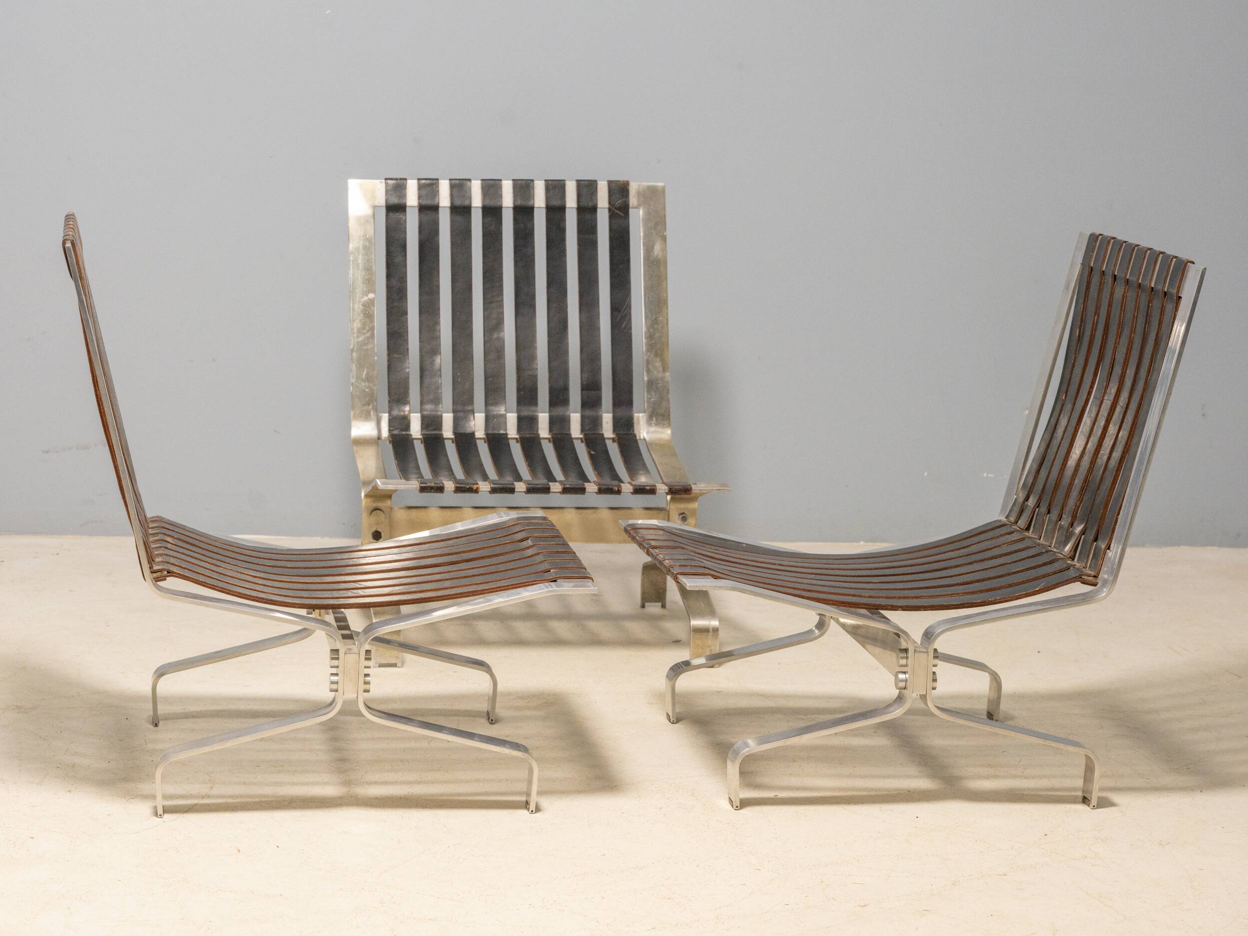Set of Rolling Chairs, Zbyněk Hřivnáč, 1963, Czechoslovakia