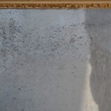 Mirror in gold stucco and glass mercury 91x126cm