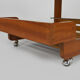 Desserte scandinave en teck avec plateau miroir, 70