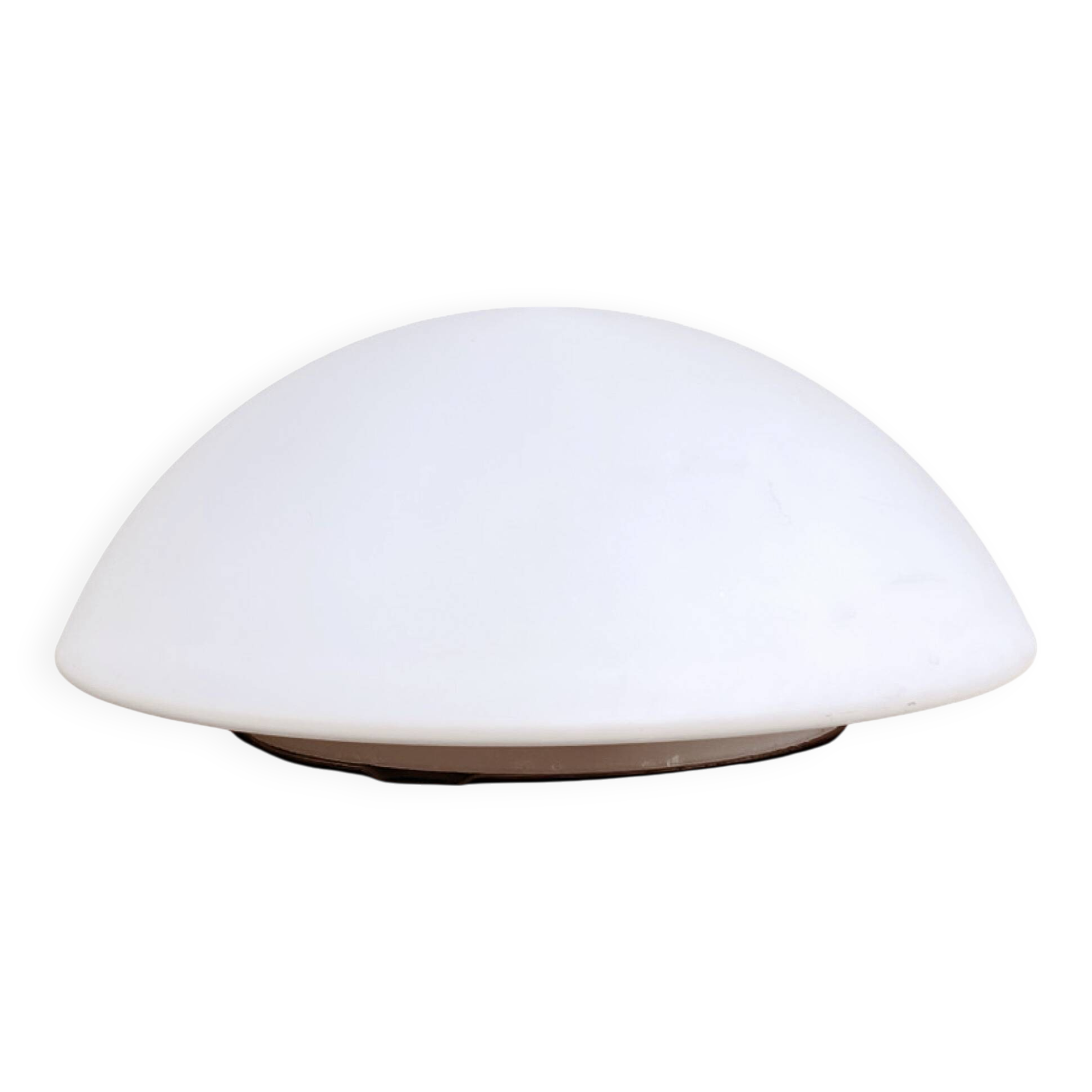 White spherical ceiling lamp HP Leuchten, Germany 1970s