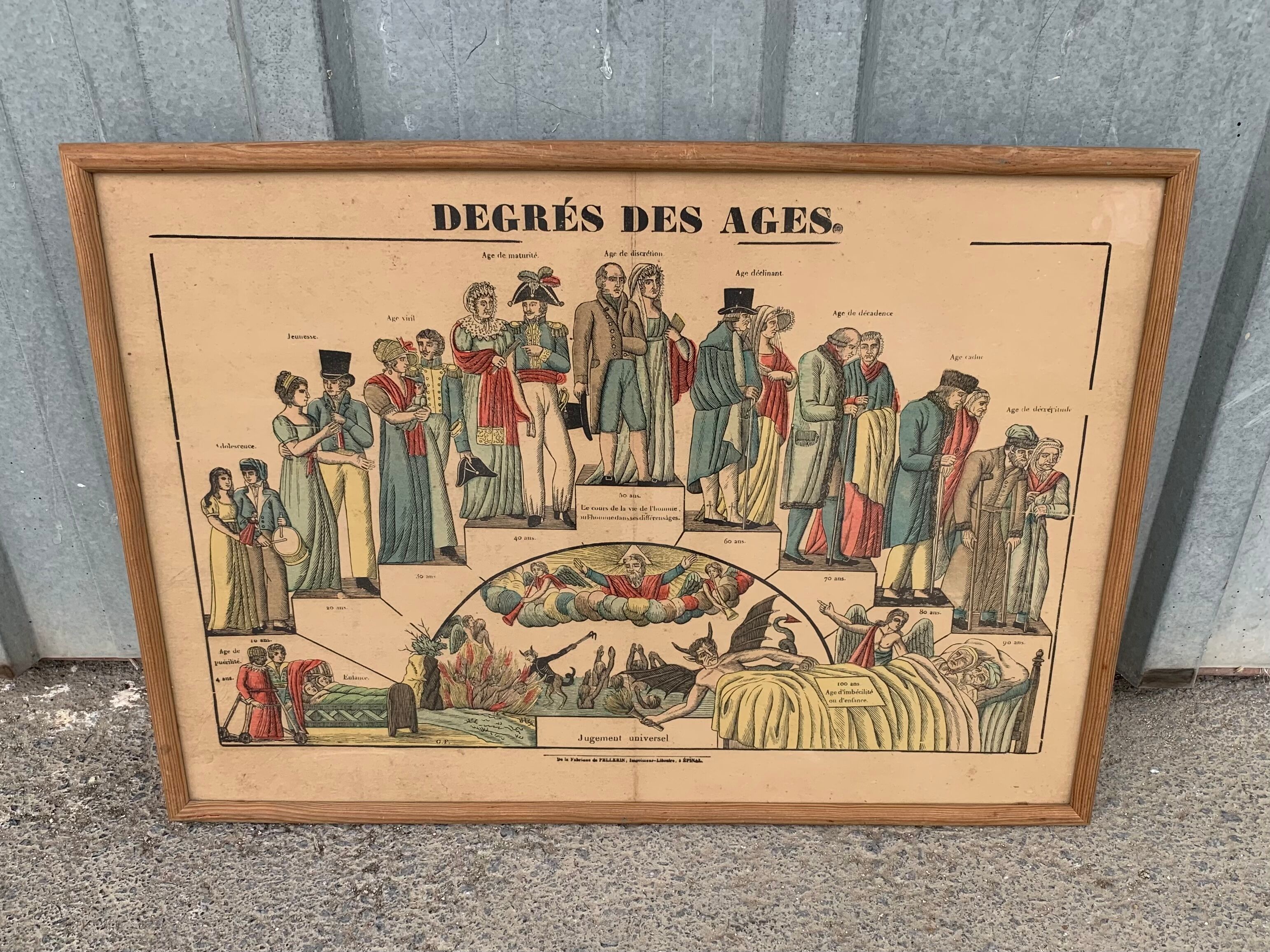 Image d’épinal le degré des âges
