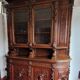 Very important Renaissance style chateau library buffet in oak
