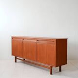 Scandinavian teak sideboard with doors and drawers, 1950s/60s