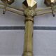 Golden metal chandelier