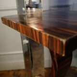 Large Art Deco Macassar Ebony Floor Lamp / Stand, circa 1930