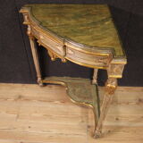 Encoignure italienne laquée du XXe siècle de style Louis XVI