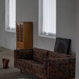 Modern Danish canapé with vintage patterned fabric by Søren Lund, 1970s.