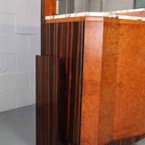 Art Deco buffet, Macassar Ebony and Walnut Burl, 1920-1930